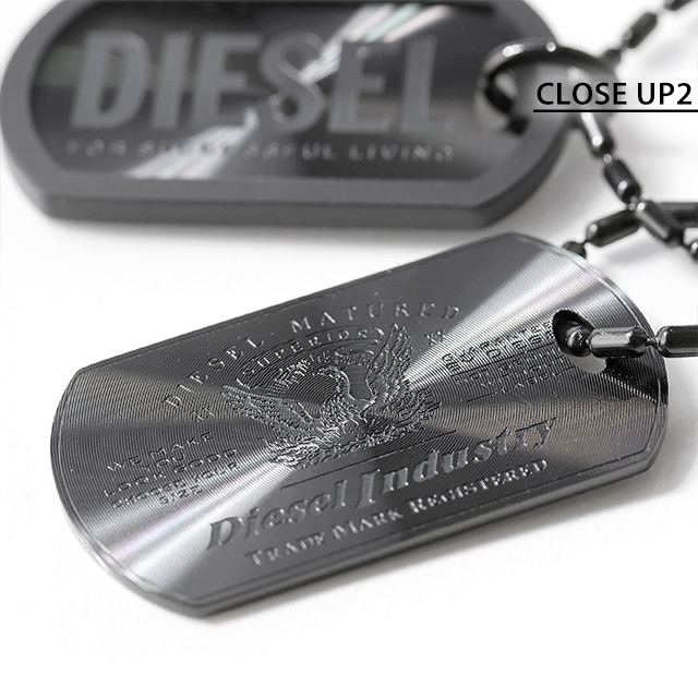 DIESEL（ディーゼル） ネックレス ペンダント メンズ ドッグタグ