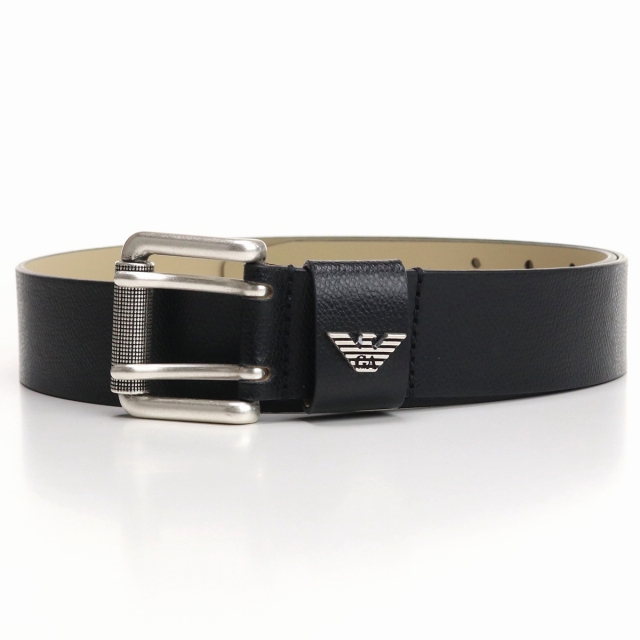 【美品】Giorgio Armani ブラックレザーベルト undefined
