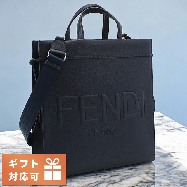Fendi ロゴパターン ハンドバッグ 中型 保存袋付き FENDI（フェンディ） トートバッグ メンズ ブランド レザー 7VA583