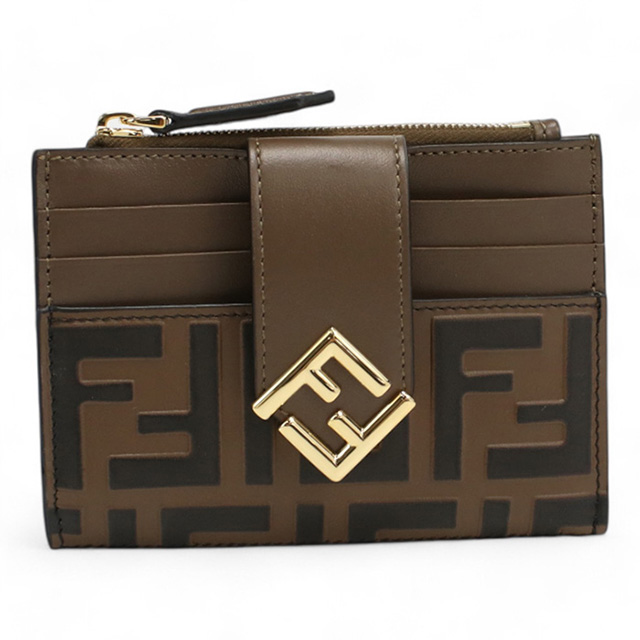 【送料無料】i292　FENDI フェンディ　レザー　ブラウン　7000G FENDI（フェンディ） 小銭入れ レディース ブランド レザー イタリア