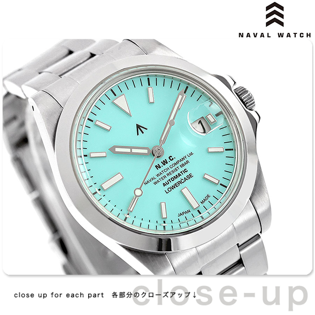 NAVAL WATCH x LOWERCASE 自動巻き　腕時計 グリーン NAVAL WATCH（ナバルウォッチ） Naval Watch Produced By LOWERCASE