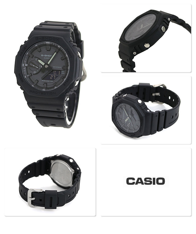 G-SHOCK GA-2100 メンズ 腕時計 GA-2100-1A1DR カシオ Gショック オールブラック 黒 :GA-2100