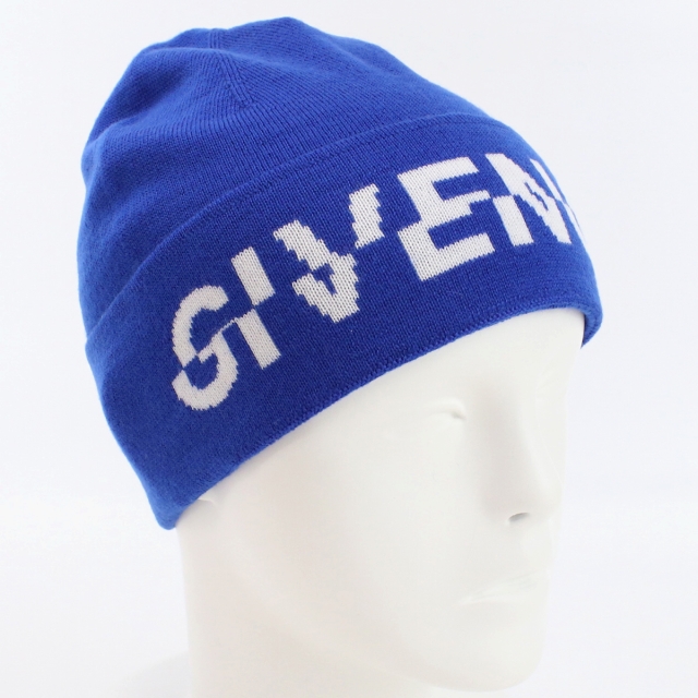 お早めに！【GIVENCHY】ジバンシィ ロゴ ウールニット ビーニー GIVENCHY】ウールニットキャップ ビーニー 4G ロゴ (GIVENCHY