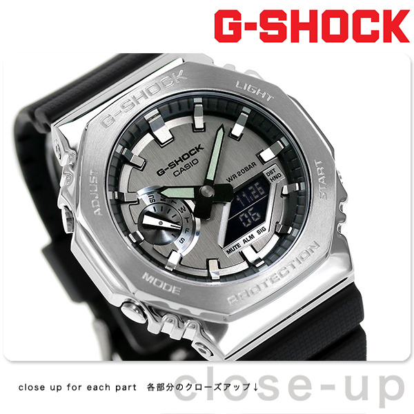 倍々 10％！最大ポイント26倍！ Gショック G-SHOCK メタル 腕時計 メンズ グレー ブラック GM-2100-1AJF ジーショック
