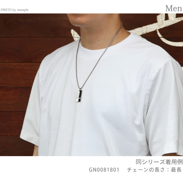 【新品】ポリス POLICE ジュエリー・アクセサリー メンズ GN0081801 FIBERSKIN POLICE（ポリス） ネックレス ペンダント メンズ POLICE FIBERSKIN