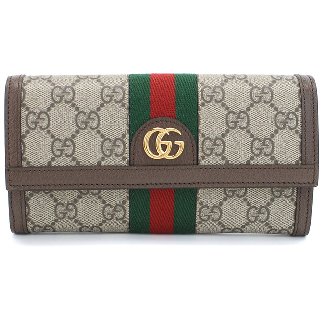 GUCCI（グッチ） 長財布ニ折小銭入付き レディース ブランド GG