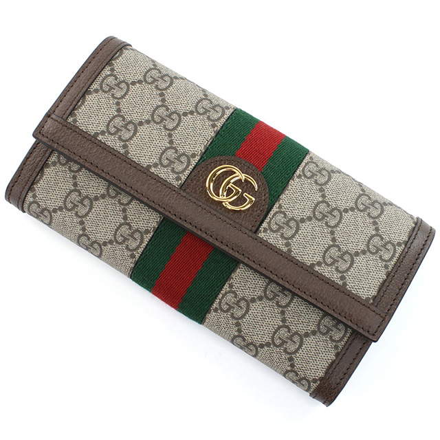 GUCCI（グッチ） 長財布ニ折小銭入付き レディース ブランド GG