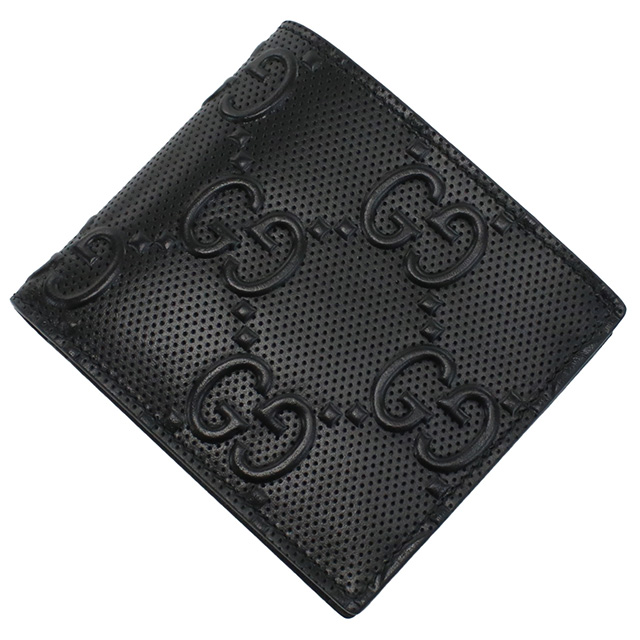 GUCCI（グッチ） 二折財布小銭入付き メンズ ブランド GUCCI GG