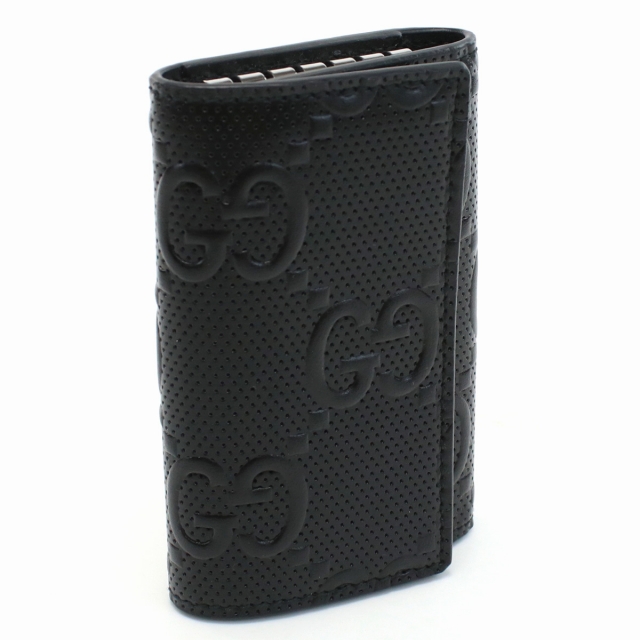 GUCCI（グッチ） ブランド キーケース メンズ 6連 GGエンボスレザー