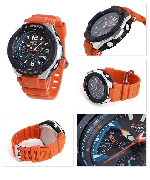 G-SHOCK Gショック スカイコックピット 電波ソーラー GW-3000M-4AER 