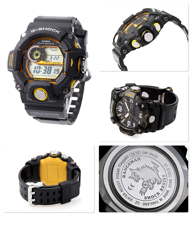 dショッピング |gショック ジーショック G-SHOCK 電波ソーラー GW-9400Y-1 マスターオブG ランド レンジマン 海外モデル 腕時計  デジタル イエロー ブラック カシオ CASIO | カテゴリ：の販売できる商品 | 腕時計のななぷれ (028GW-9400Y -1ER)|ドコモの通販サイト