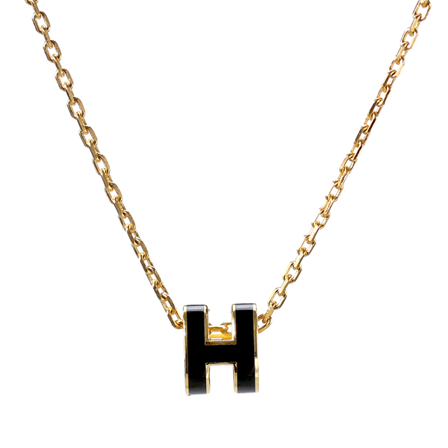 ✨【美品】HERMES Hモチーフ ネックレス ゴールド エルメス ネックレス レディース ブランド HERMES ミニポップH