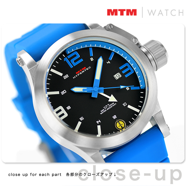 美品 稼働 タイメックス メンズ ペプシカラー 復刻版 クォーツ 新品電池 MTM エム ティー エム ハイパーテック 44 クォーツ 電池式 腕時計