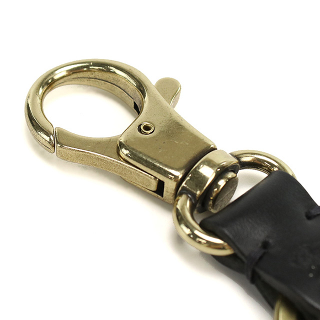 【新品未使用】IL BISONTE レザーキーホルダー ブラック IL BISONTE（イルビゾンテ） イル ビゾンテ キーリング ユニセックス