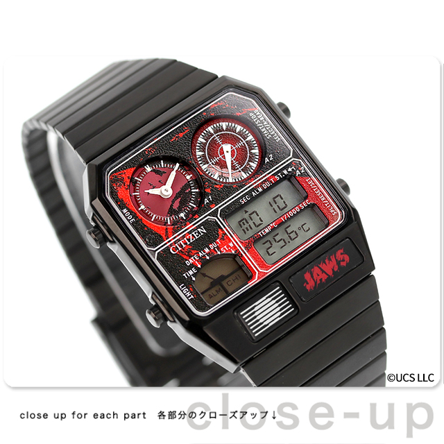 【新品未使用】シチズン アナデジテンプ JAWS限定 JG2138-60Z シチズン レコードレーベル RECORD LABEL JG2138-60Z