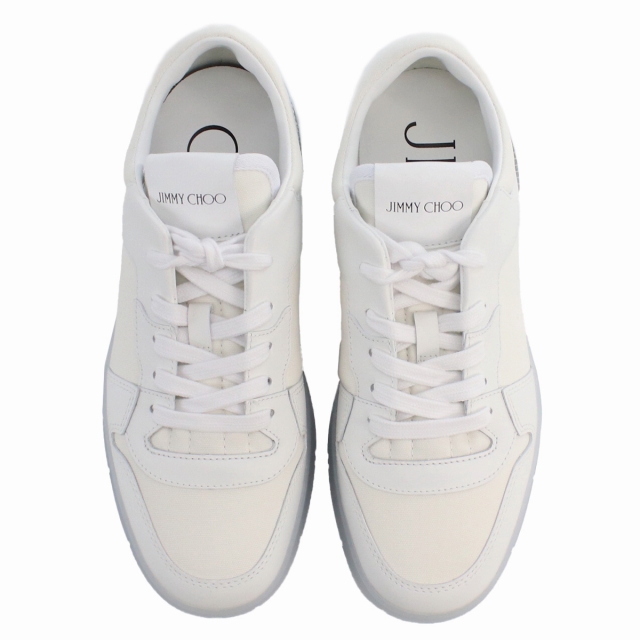 【23AW NEW】Jimmy Choo_man/ FLORENT スニーカー /Silver White Jimmy Choo Florent lace-up Sneakers | Silver | FARFETCH