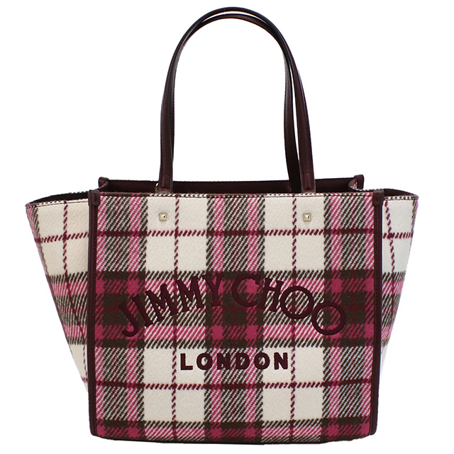 ジミーチュウ ブランド トートバッグ レディース ウール レザー