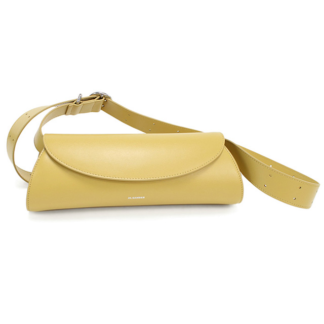 美品 JIL SANDER 2way トートバッグ レザー イエロー ボルドー Jil Sander ジルサンダー トートバッグ ショルダーバッグ レザー (Jil