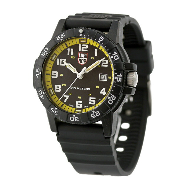 LUMINOX 0320-1GBq ルミノックス 腕時計 クォーツ SEA TURTLE ルミノックス レザーバック シータートル ジャイアント