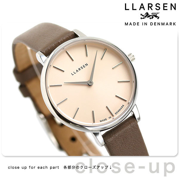 エルラーセン 時計 キャロライン 30mm 日本上陸5周年記念 限定モデル レディース 腕時計 LL146SPECNTMS LLARSEN ピンク  グレージュ :LL146SPECNTMS:腕時計のななぷれ 通販 