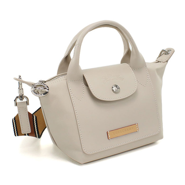 LONGCHAMP ハンドバッグ レザー ベージュ ロンシャン　レディースバッグ LONGCHAMP（ロンシャン） ハンドバッグ レディース ブランド レザー