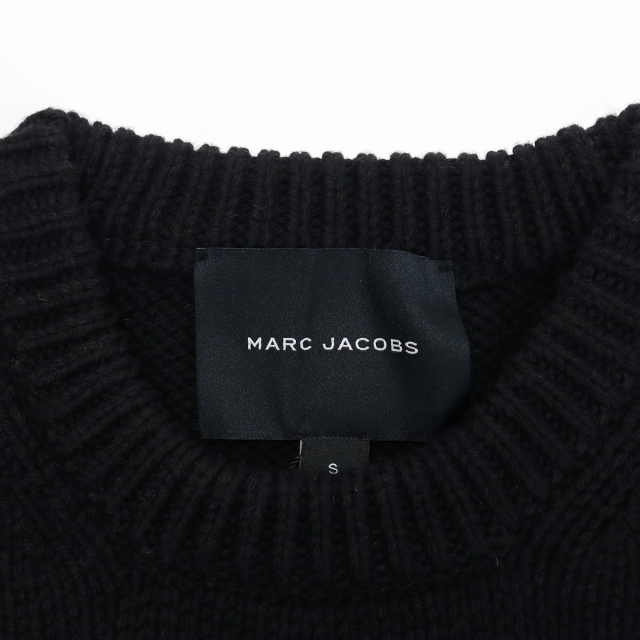 美品 マークジェイコブス 肉厚ウール ドライバーズニット S ネイビー 中古・古着通販】MARC JACOBS (マークジェイコブス) ショート丈ニット