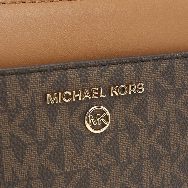 マイケルコース 長財布ラウンドファスナー レディース ブランド MICHAEL KORS JET SET CHARM レザー 32T0GT9E8B ブラウン 財布 MICHAEL KORS（マイケルコース） 長財布ラウンドファスナー レディース