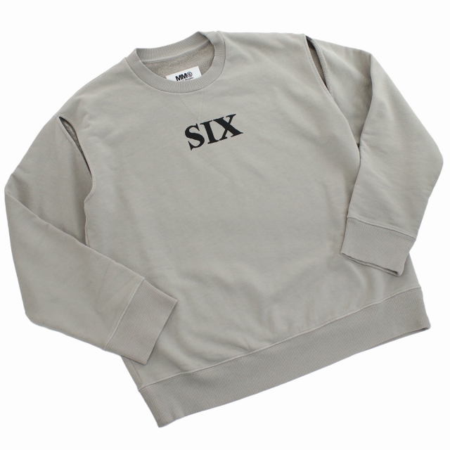 【MM6】エムエムシックス　２WAY　オフショルダースウェットワンピース　グレー MAISON MARGIELA メゾンマルジェラ S52CT0231 MM6 2WAY オフ