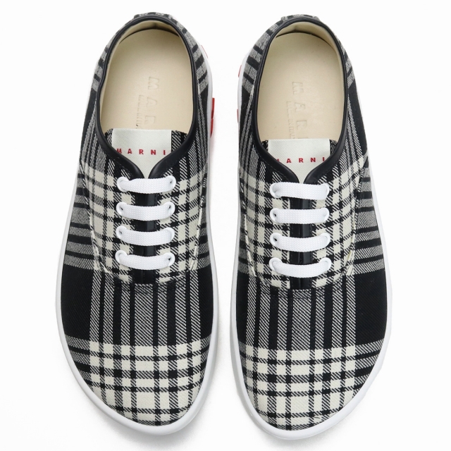 MARNI マルニ SNZU009503 スニーカー ブラック ホワイト系 メンズ MARNI（マルニ） ブランド スニーカー メンズ キャンバス イタリア