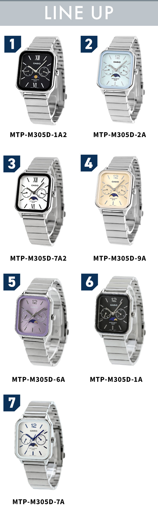 CASIO（カシオ） CASIO MTP-M305 スタンダード チプカシ ムーン