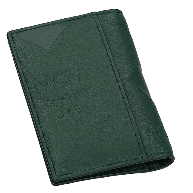 【未使用品】MCM レザー コンパクト ケース カードケース エムシーエム MCM（エムシーエム） エム シー エム カードケース メンズ ブランド