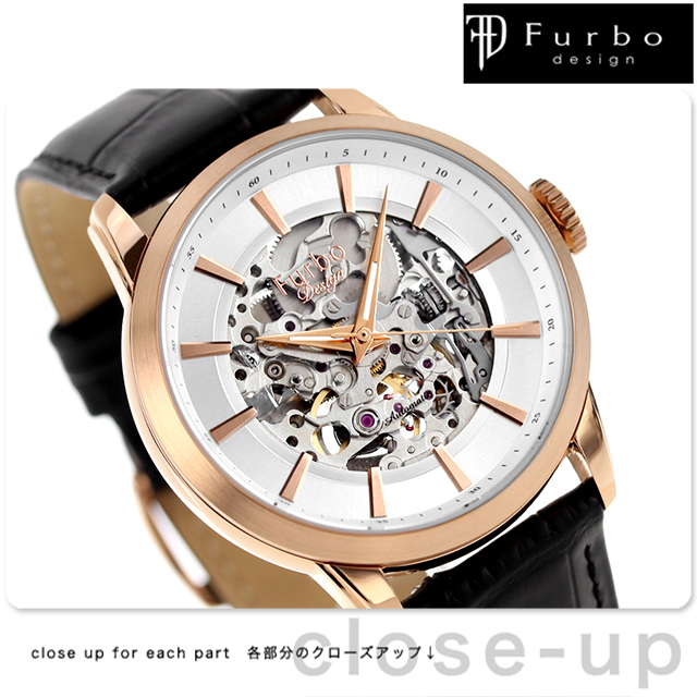 【極美品】Furbo design フルボ デザイン 自動巻き F5004 Furbo design GEAR 自動巻き BLACK / BLACK NF04W-SSBK フルボ｜FURBO