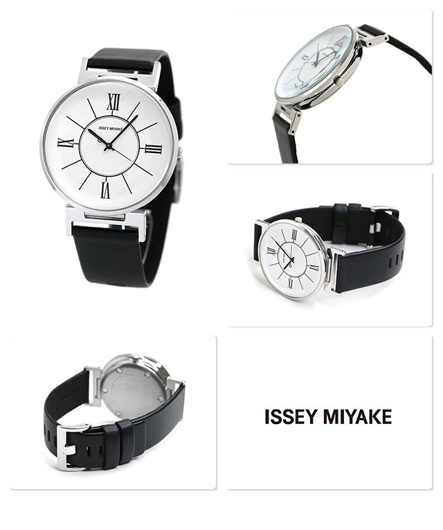 NEW新作 イッセイミヤケ U ユー 和田智 日本製 メンズ 腕時計 NYAL001 ISSEY MIYAKE ホワイト×ブラック 革ベルト 時計 腕時計のななぷれ - 通販 - PayPayモール 定番人気新品