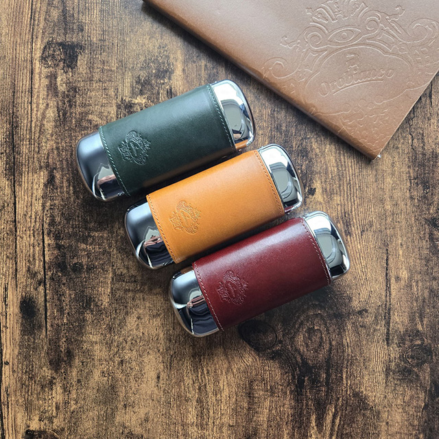 オロビアンコ メガネケース メンズ Orobianco スチール、牛革 革 レザー OBGC-010WRD ワインレッド 小物 Orobianco（オロビアンコ） メガネケース メンズ スチール、牛革 革