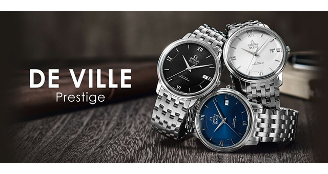 DE VILLE 本日+6倍 オメガ デビル プレステージ コーアクシャル