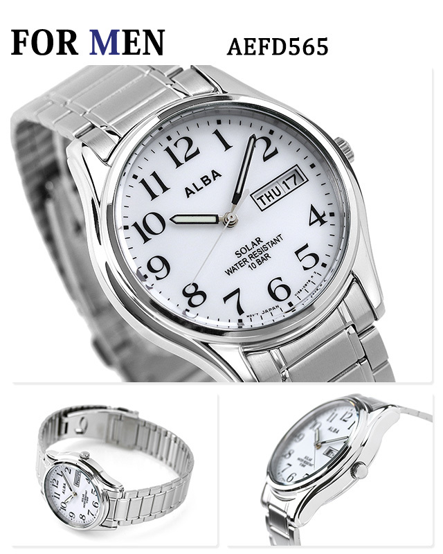 でのペアウ ペアウォッチ セイコー アルバ ソーラー 腕時計 メタルベルト SEIKO ALBA AEFD565 AEGD562 腕時計のななぷれ - 通販 - PayPayモール イルからカ