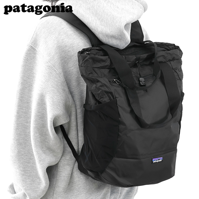 Patagonia パタゴニア 2wayトート バッグ リュック 男女兼用 patagonia パタゴニア リュック 2WAY ウルトラライト ブラック