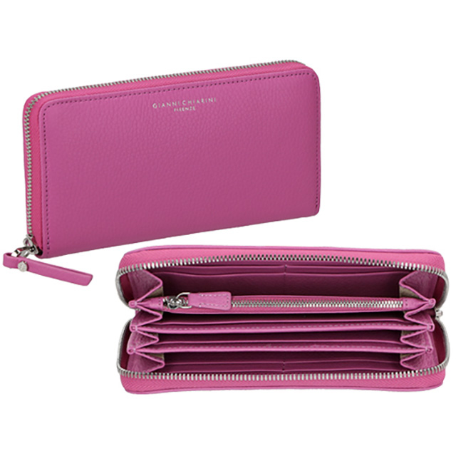 ジャンニキアリーニ 長財布 メンズ レディース ブランド GIANNI CHIARINI PF 5042 GRN ピンク ウォレット 高級 おしゃれ プレゼント 実用的 GIANNI CHIARINI（ジャンニ キアリーニ） 長財布 メンズ レディース
