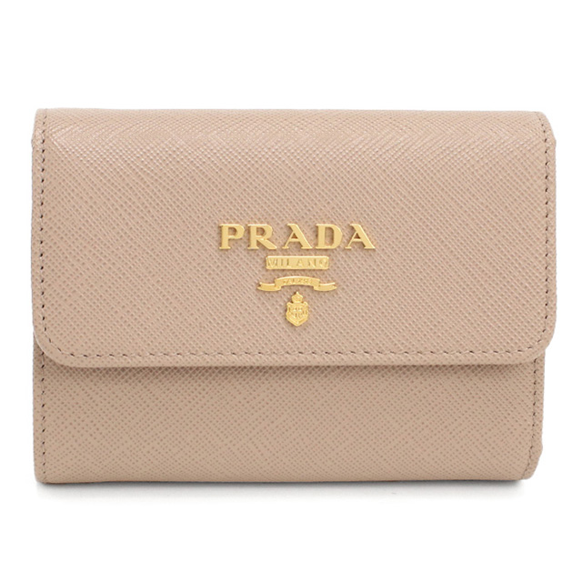 値下げ【ほぼ未使用】プラダ 三つ折り コンパクト 財布 1MH042 楽天市場】PRADA プラダ 三折財布小銭入付き 1MH042 QHH F0002