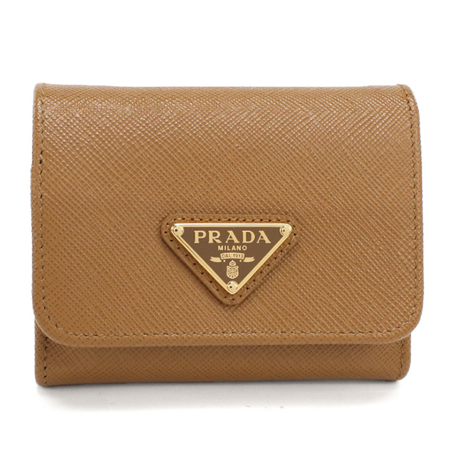 PRADA（プラダ） 三折財布小銭入付き コンパクト レディース ブランド