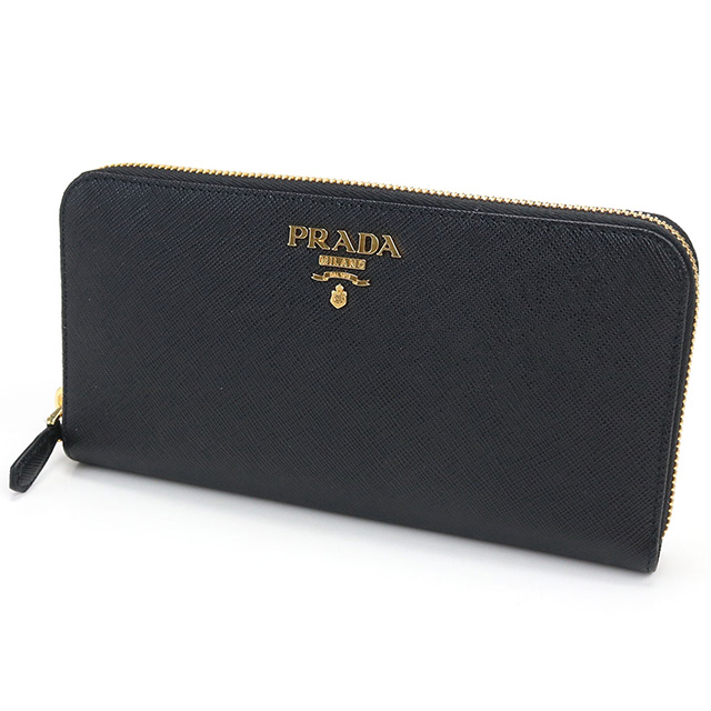PRADA 1M0506 EXF F0G2D ラウンドファスナー長財布 PRADA（プラダ） ラインストーン付き ラウンドファスナー長財布 1M0506