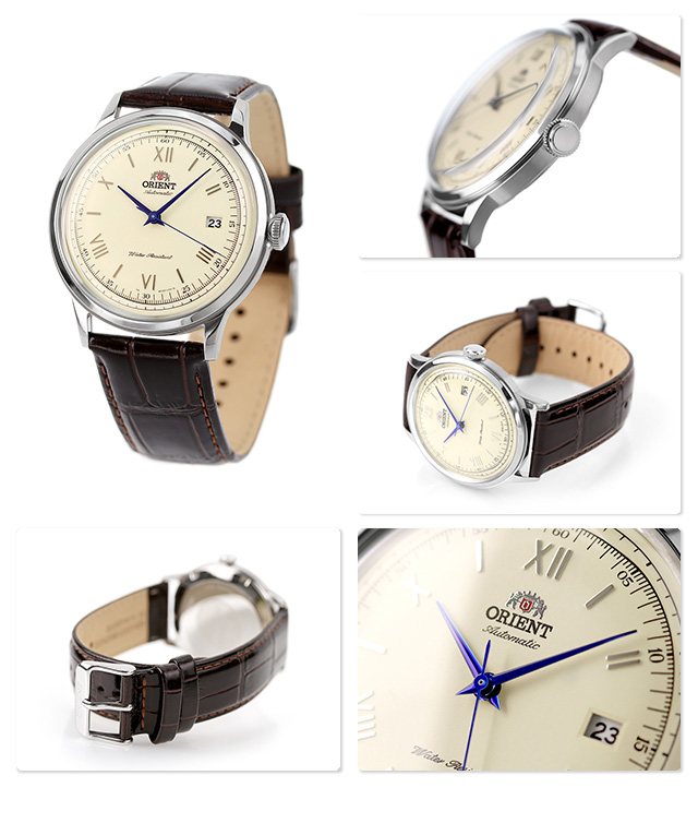 オリエント バンビーノ 自動巻き 機械式 腕時計 ブランド メンズ 革