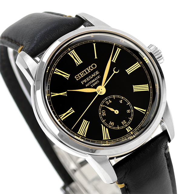 週末限定値引き SEIKO プレサージュ 漆黒ダイヤル　限定品　自動巻き 腕時計 値引交渉可 SEIKO プレサージュ 漆黒ダイヤル 限定品 自動巻き 腕時計