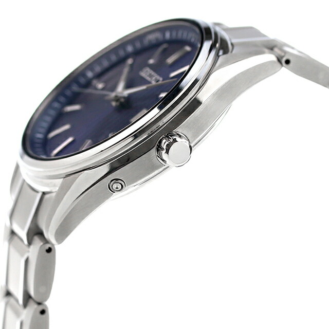 SEIKO 電波ソーラー 腕時計 ネイビー nanaple_sbtm339