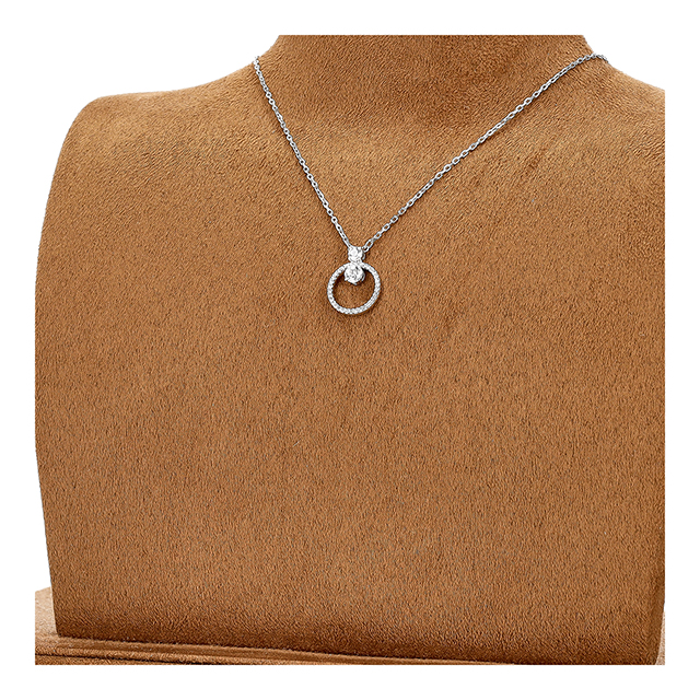 SWAROVSKI　スワロフスキー　クリスタル　ネックレス　3連　シルバー SWAROVSKI（スワロフスキー） ネックレス ペンダント レディース
