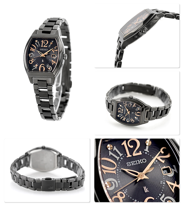 【新品】セイコー SEIKO LUKIA 腕時計 レディース SSQW101 Happy Collection 電波ソーラー（1B32） ブラックxブラック アナログ表示 SSQW101 ｜ セイコー ルキア Happy Collection 電波ソーラー – 腕時計