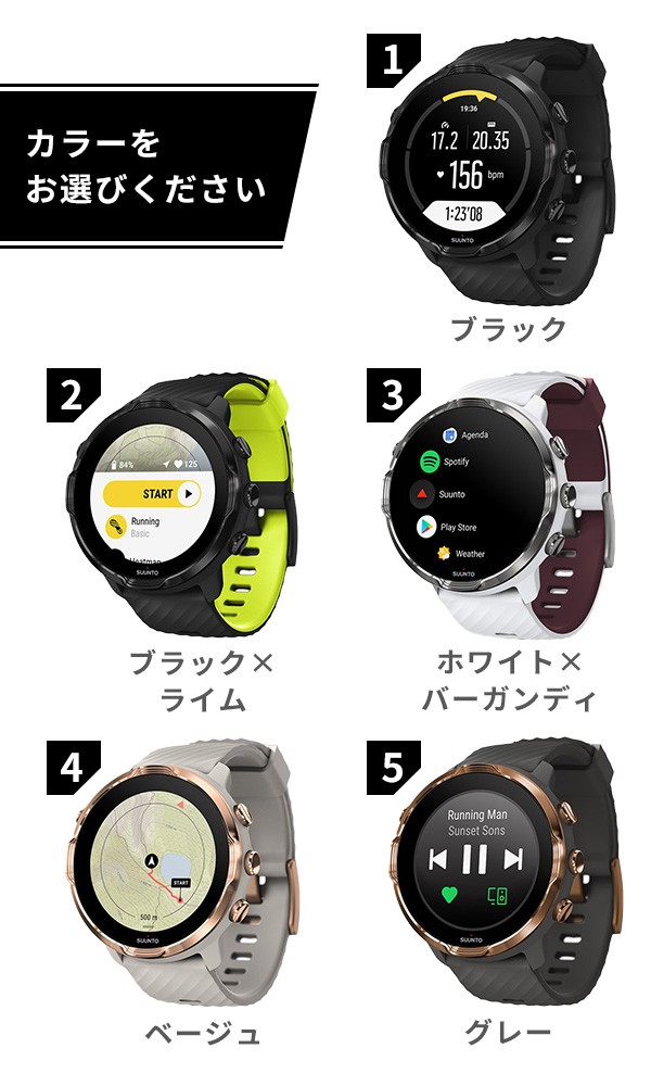 スント 時計7 スマートウォッチ SUUNTO7 腕時計 ブランド メンズ