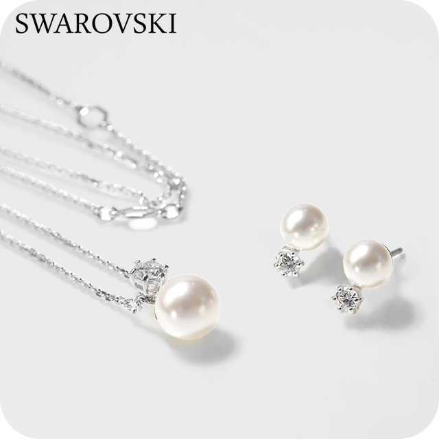 SWAROVSKI（スワロフスキー） ネックレス ピアス セット レディース