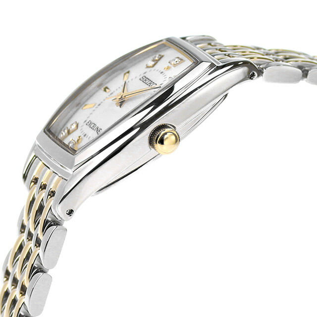 ✨電波ソーラー✨美品SEIKO EXCELINE 腕時計 9Pダイヤ セイコー Exceline 新春初売り 3年保証 セイコー エクセリーヌ SWCW098