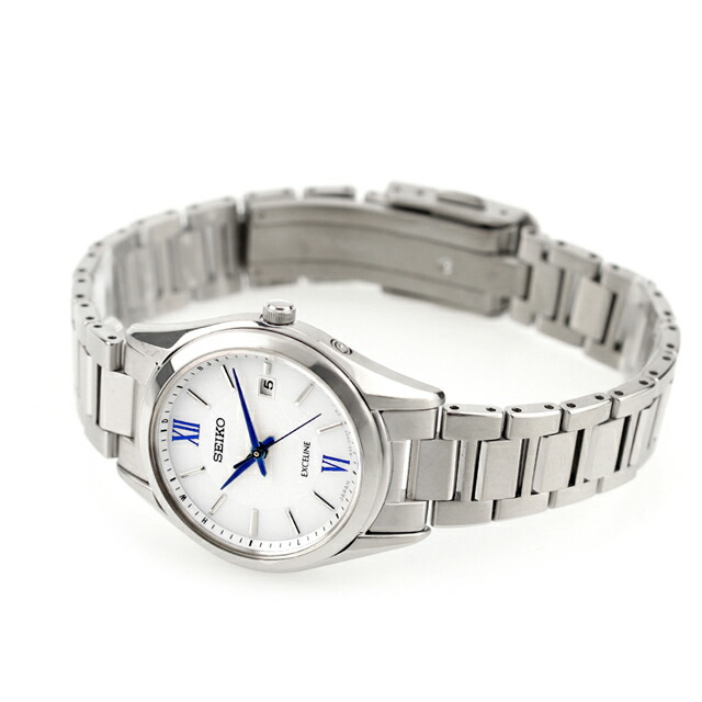 Stayさま　 新品電池　SEIKO　セイコー　EXCELINE　エクセリーヌ Exceline セイコー エクセリーヌ ソーラー電波 レディース 腕時計